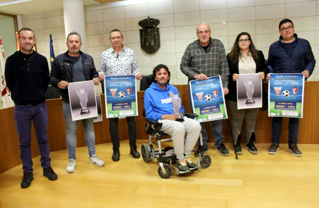 El partido homenaje a Jesús Serrano, a beneficio de la Asociación ELA Región de Murcia, será el 7 de abril